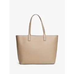 TOMMY HILFIGER - Tote Essential Con Logo Beige
