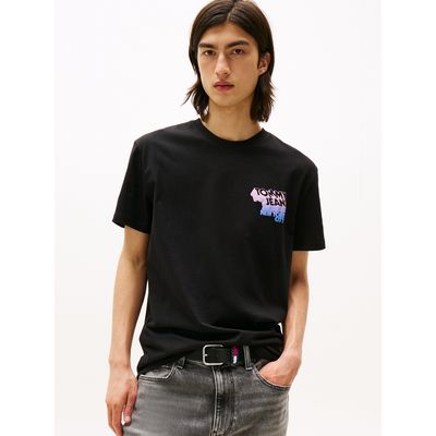 Imagen 1 del producto Polera Stack Con Logo Gráfico Negro Tommy Jeans