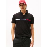 Polo Chest Insert Logo Negro