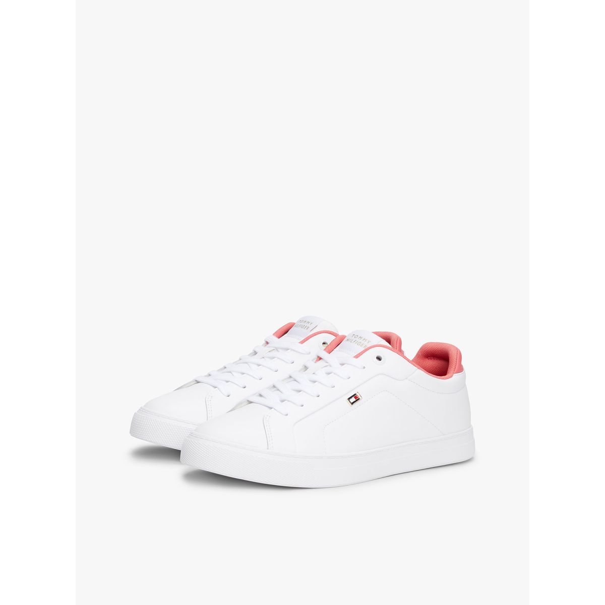 TOMMY HILFIGER - Zapatillas De Cuero Sporty Blanco Tommy Hilfiger