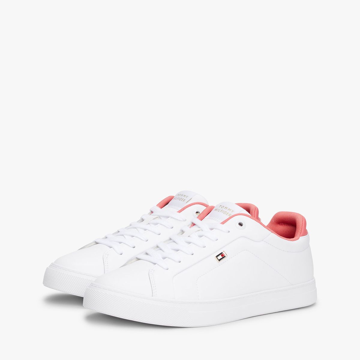 TOMMY HILFIGER - Zapatillas De Cuero Sporty Blanco Tommy Hilfiger