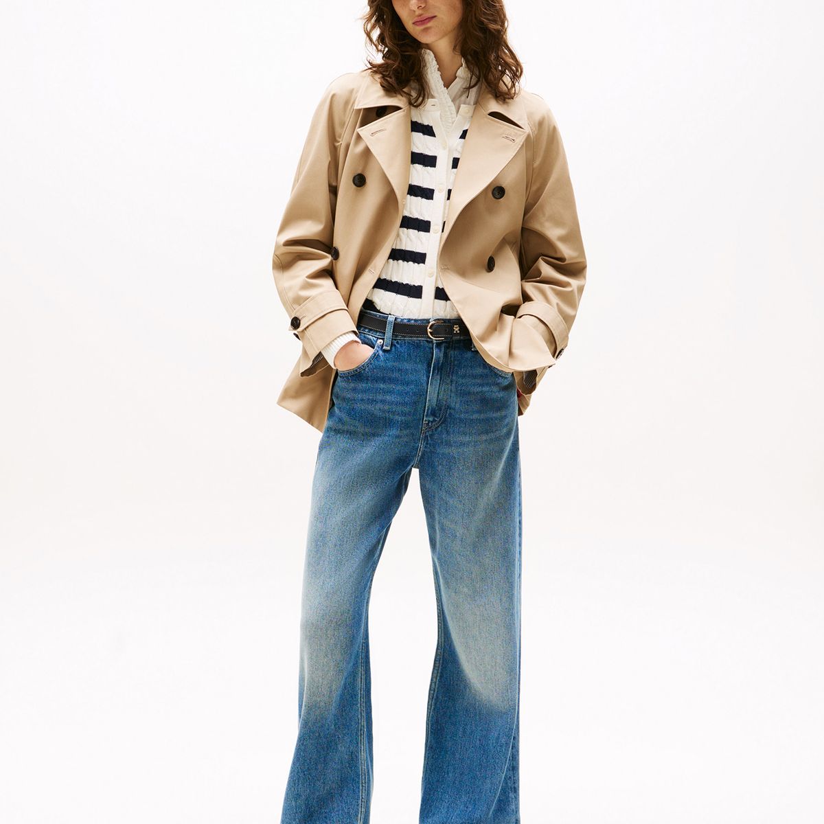 TOMMY HILFIGER - Zapatillas De Cuero Sporty Blanco Tommy Hilfiger