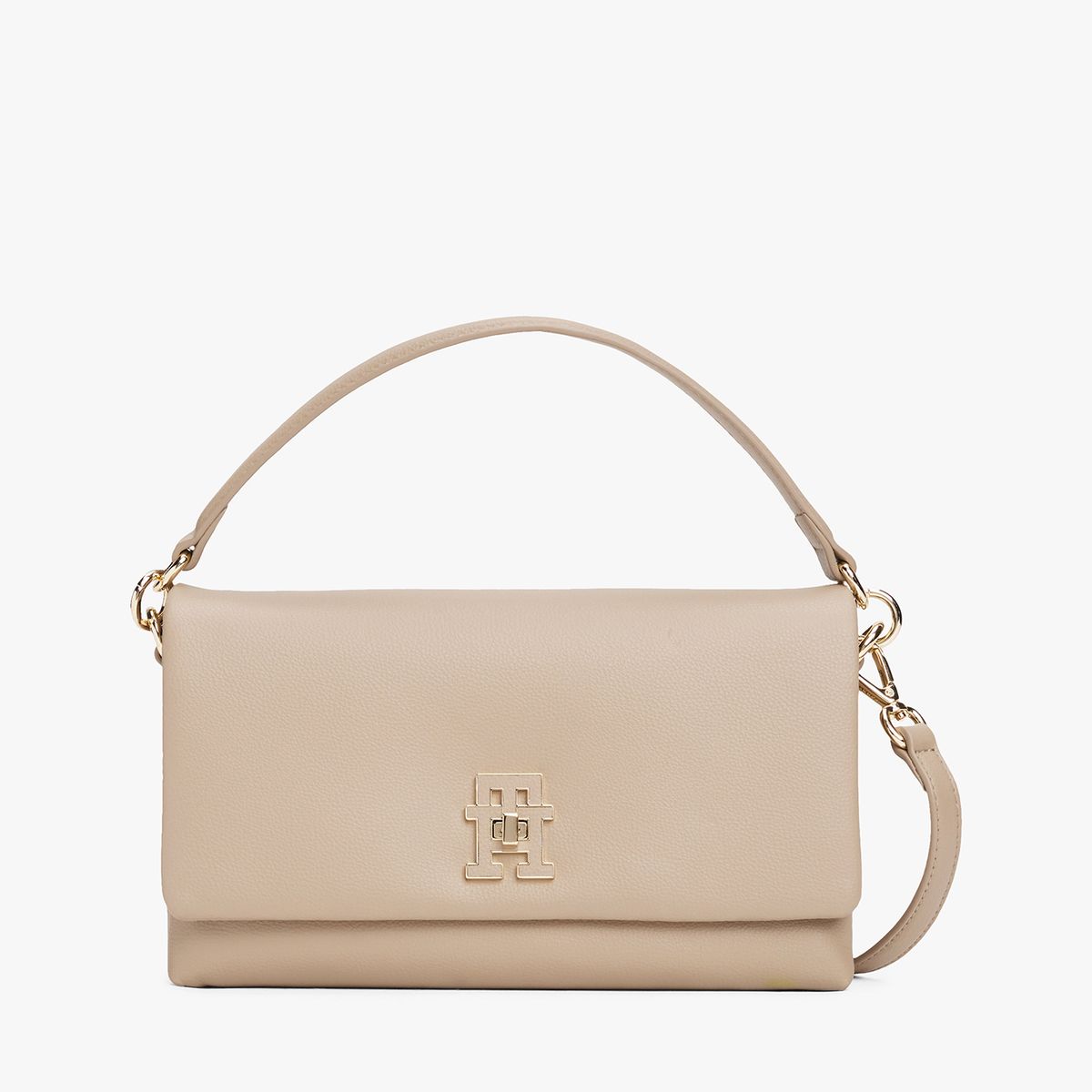 TOMMY HILFIGER - Cartera Modern Con Cierre De Giro Beige Tommy Hilfiger