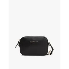 TOMMY HILFIGER - Bandolera Con Logo Webbing Negro