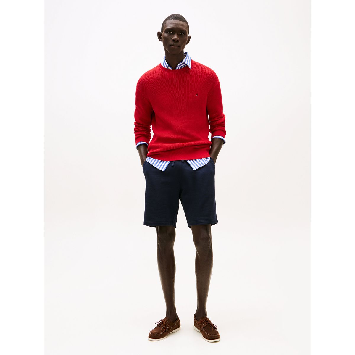 TOMMY HILFIGER - Short Essential Terry Azul Tommy Hilfiger