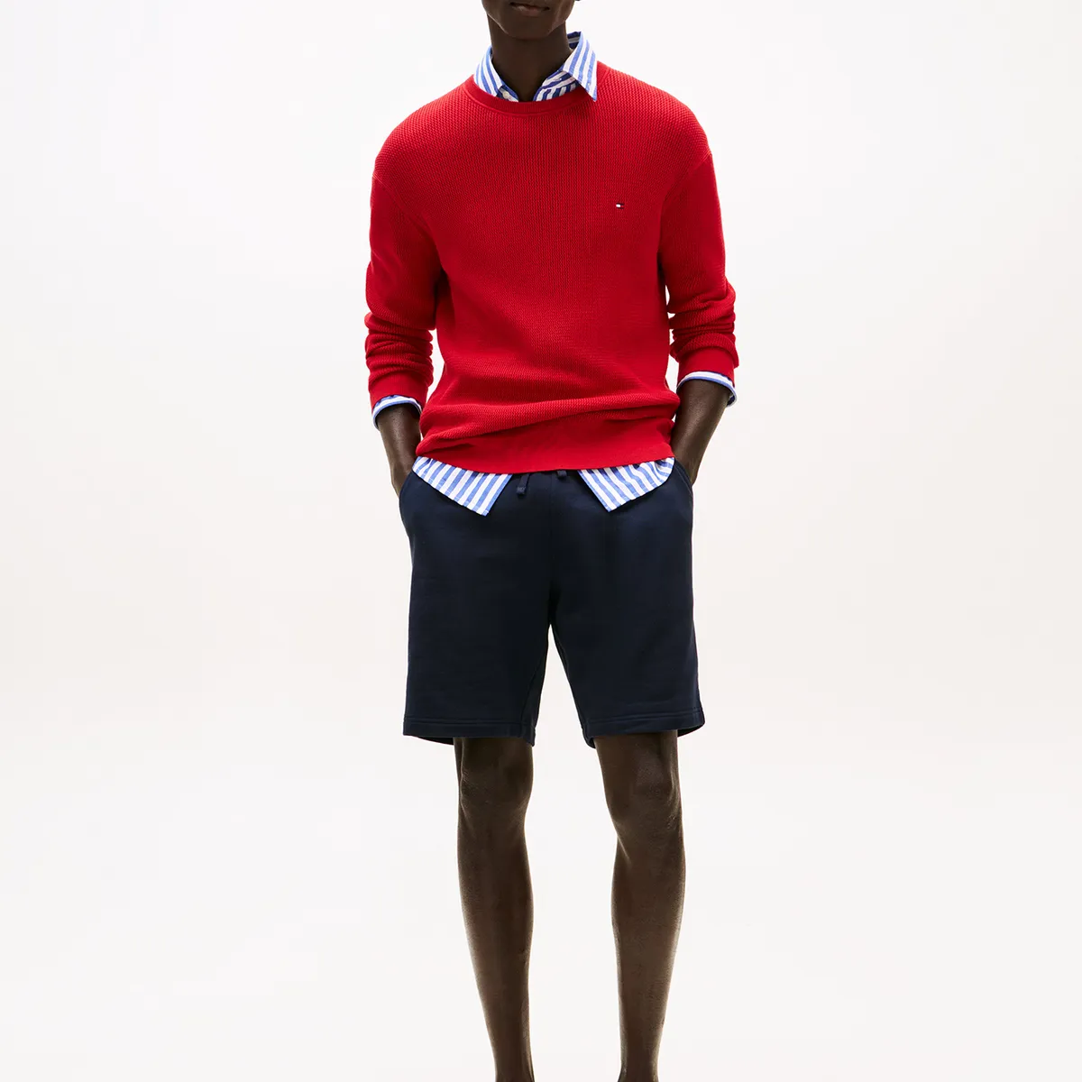 TOMMY HILFIGER - Short Essential Terry Azul Tommy Hilfiger