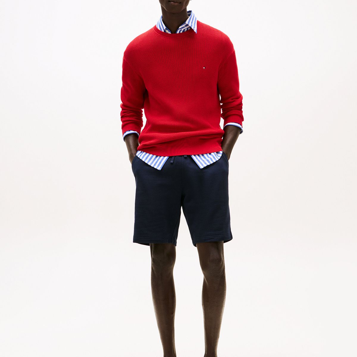 TOMMY HILFIGER - Short Essential Terry Azul Tommy Hilfiger