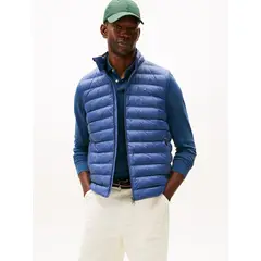 TOMMY HILFIGER - Parka Vest Plegable Repelente Al Agua Azul