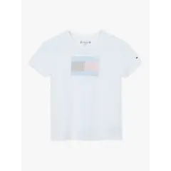 TOMMY HILFIGER - Polera Flag Graphic Logo Blanco