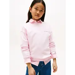 TOMMY HILFIGER - Polerón Corporate Logo Rosado