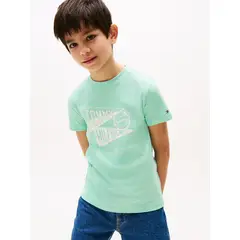 TOMMY HILFIGER - Polera Con Estampado Gráfico Verde