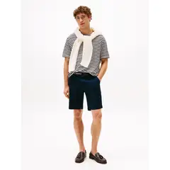 TOMMY HILFIGER - Short Brooklyn Con Cinturón Azul