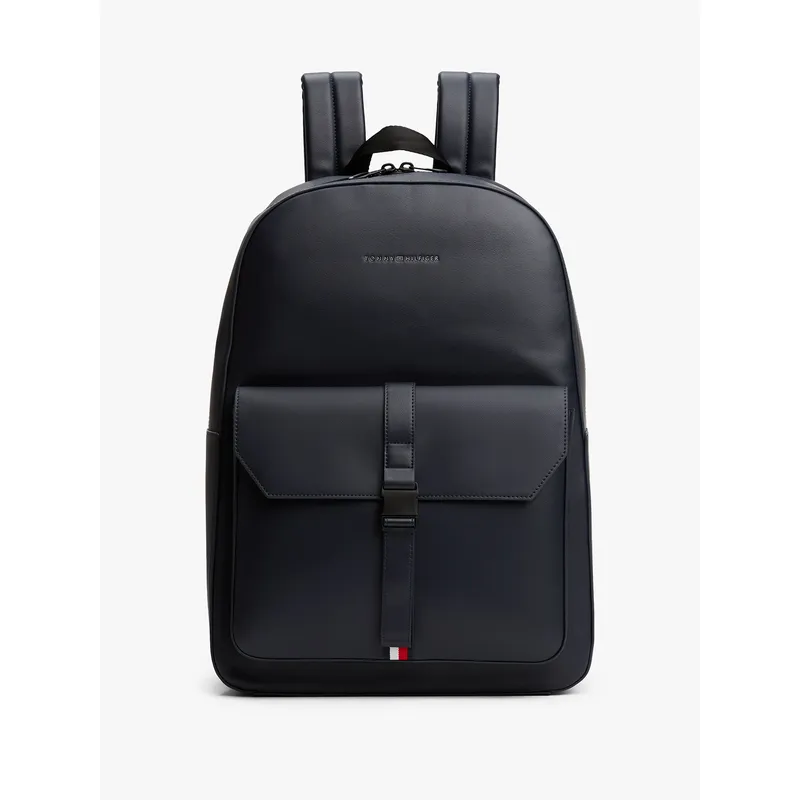 TOMMY HILFIGER - Mochila Foundation Con Logo Metálico Azul Tommy Hilfiger