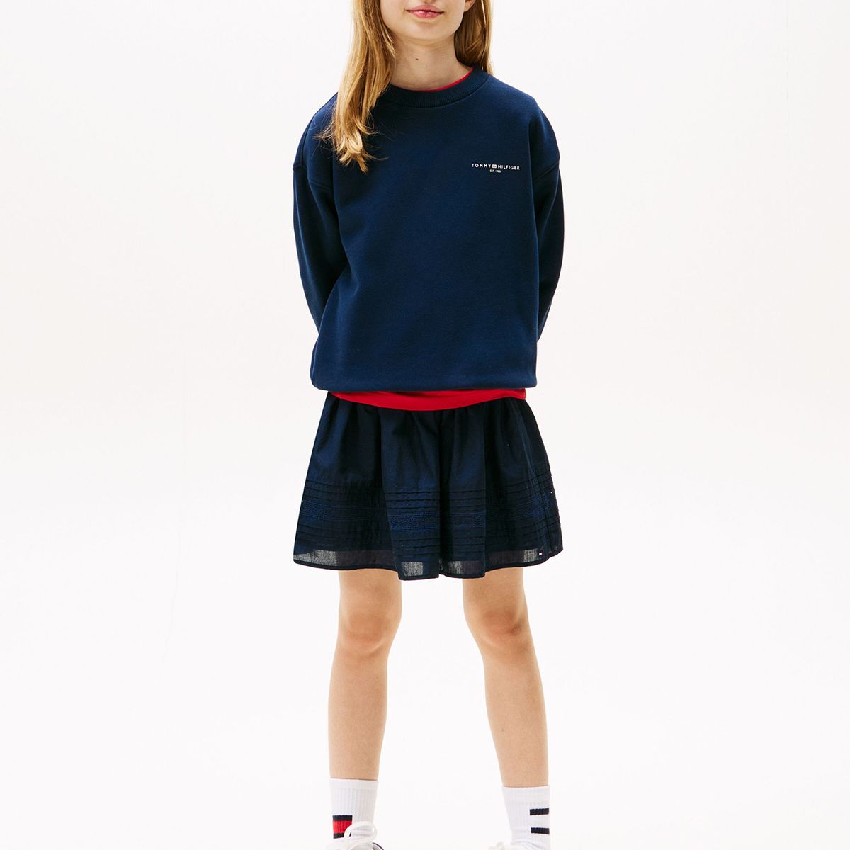 TOMMY HILFIGER - Polerón Corporate Logo Azul Tommy Hilfiger