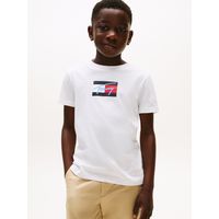 Polera Script Flag Logo Blanco