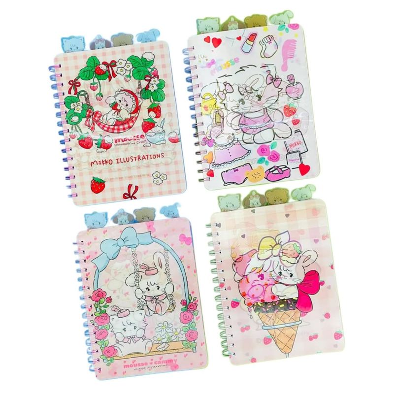 GENERICO - Libreta Kawaii  Holografica Con Separadores  Mikko