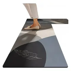 GENERICO - Set 2 Alfombra 50x120 Y 50x80 Cm Cocina Piso Antideslizante
