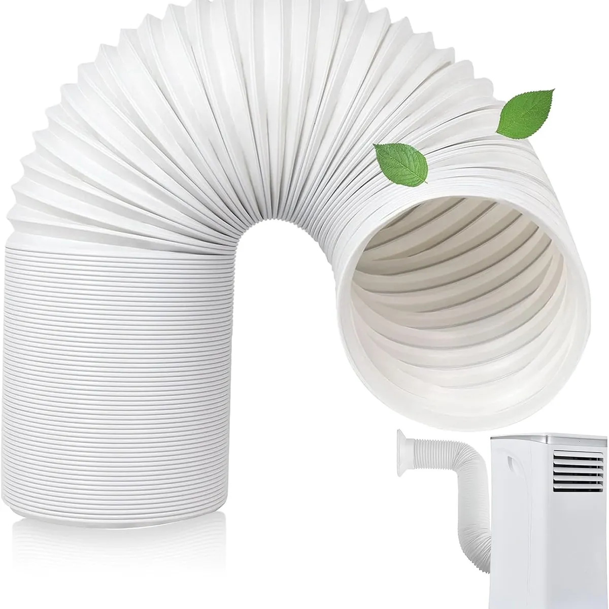 KUANGYE - Tubo O Manga Aire Acondicionado PVC Portátil Universal 15cmx150cm flexible C alambre