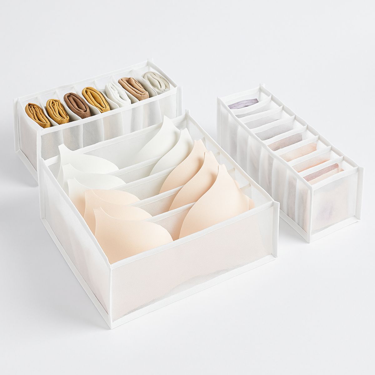 GENERICO - Set 3 Piezas Organizador De Ropa Interior Multiuso