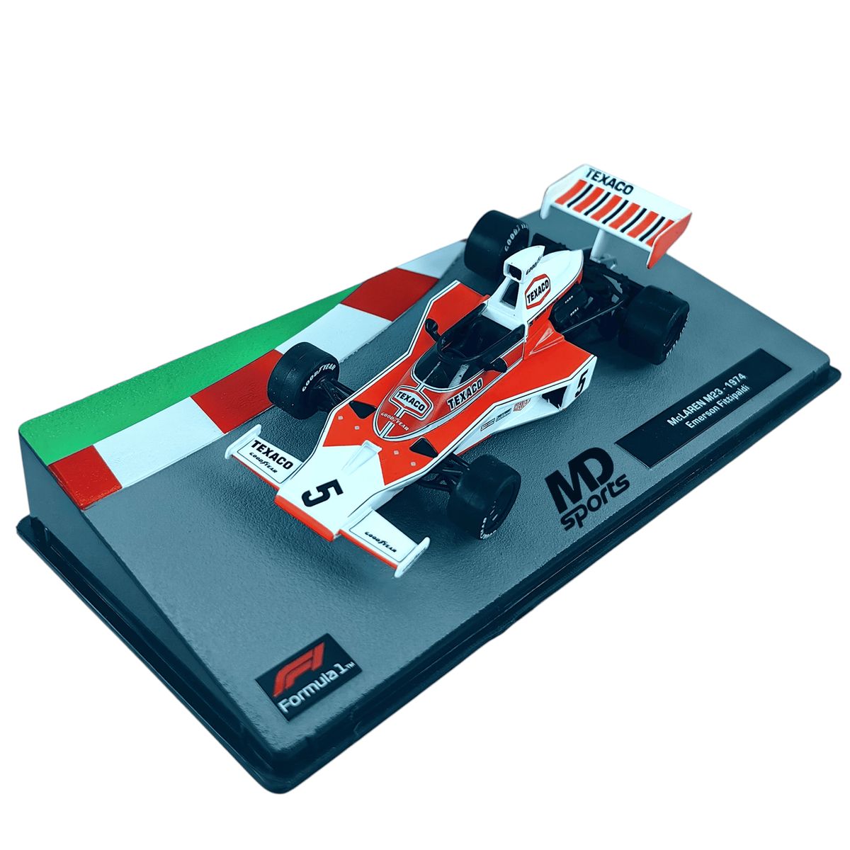FORMULA 1 - Auto Mclaren M23 1974 Emerson Fittipaldi Caja Acrilica 1:43