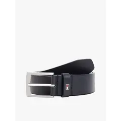 TOMMY HILFIGER - Cinturón Adan De Cuero Azul