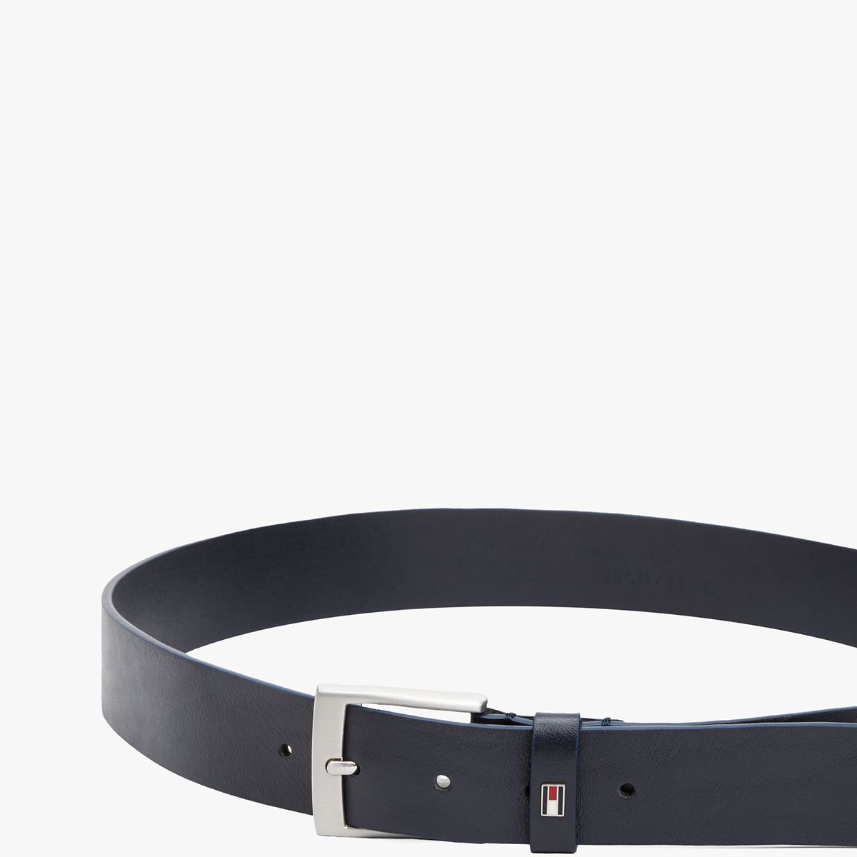 TOMMY HILFIGER - Cinturón Adan De Cuero Azul Tommy Hilfiger