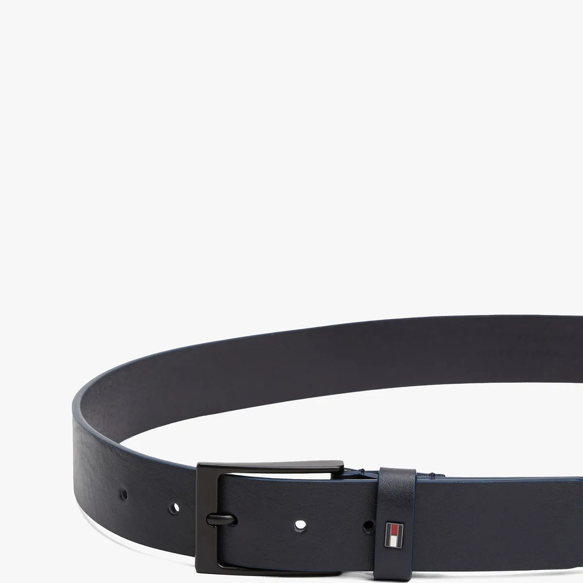 TOMMY HILFIGER - Cinturón Layton De Cuero Azul Tommy Hilfiger