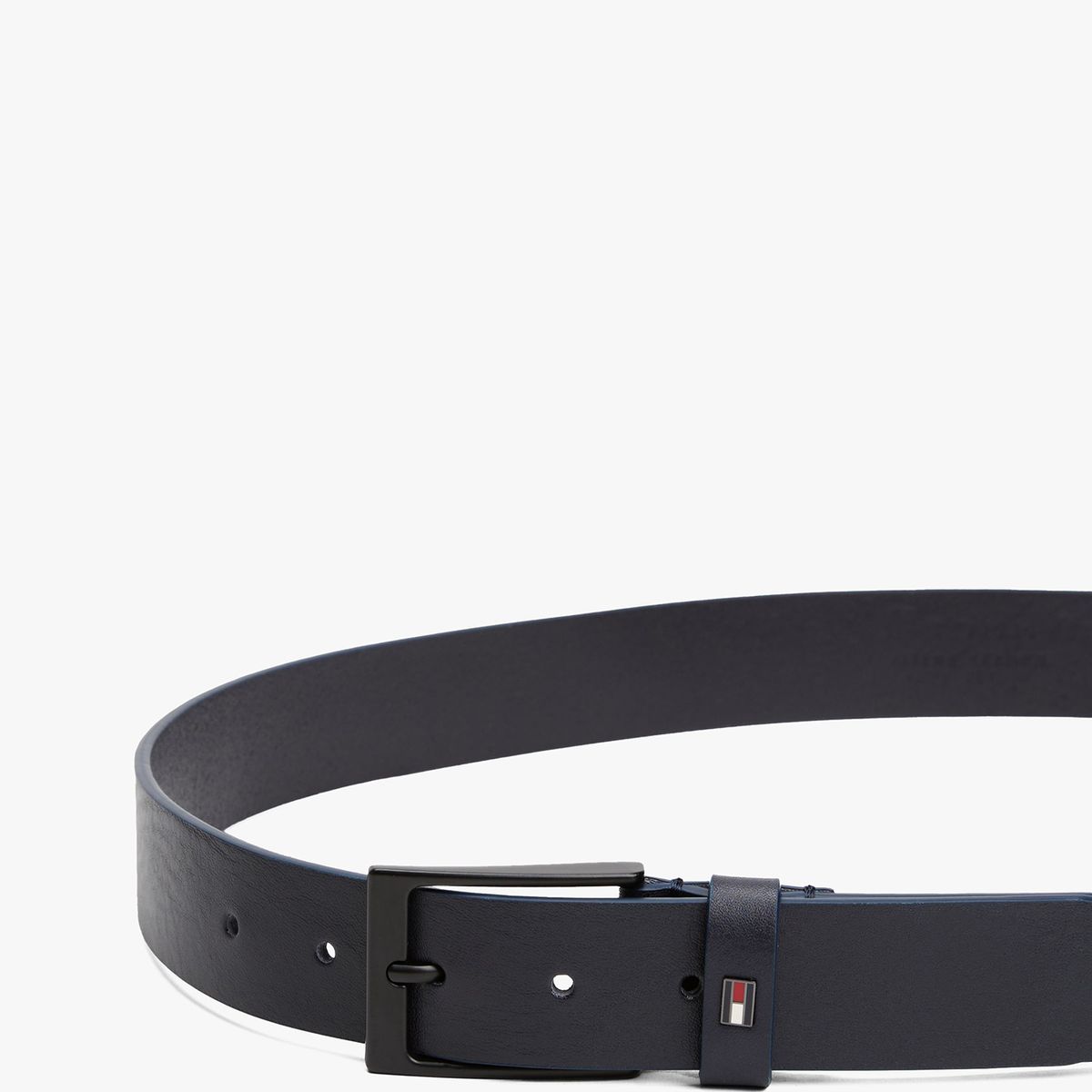 TOMMY HILFIGER - Cinturón Layton De Cuero Azul Tommy Hilfiger