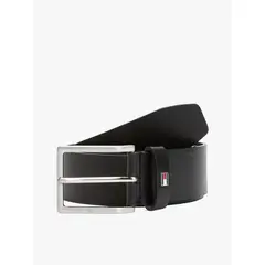 TOMMY HILFIGER - Cinturón Adan De Cuero Negro