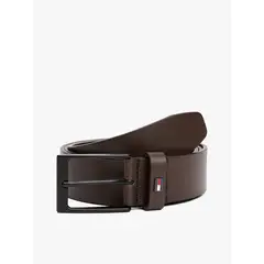 TOMMY HILFIGER - Cinturón Layton De Cuero Café