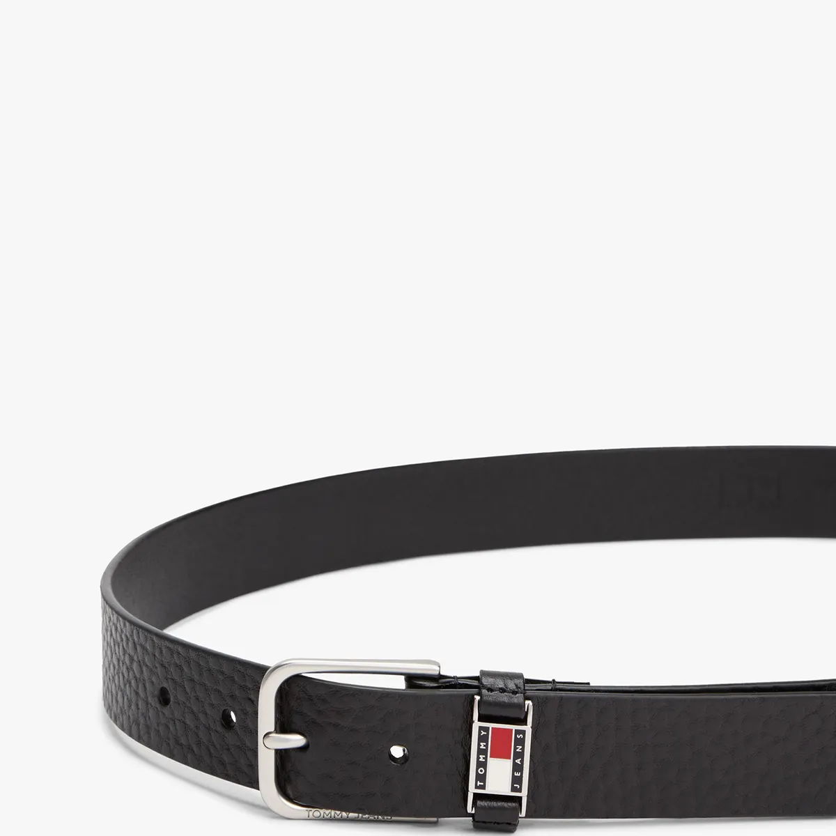 TOMMY HILFIGER - Cinturón Scanton Texturizado Negro Tommy Jeans