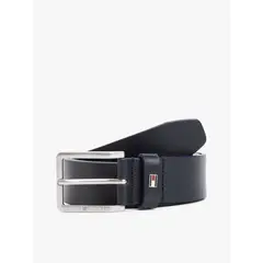 TOMMY HILFIGER - Cinturón Oliver De Cuero Azul
