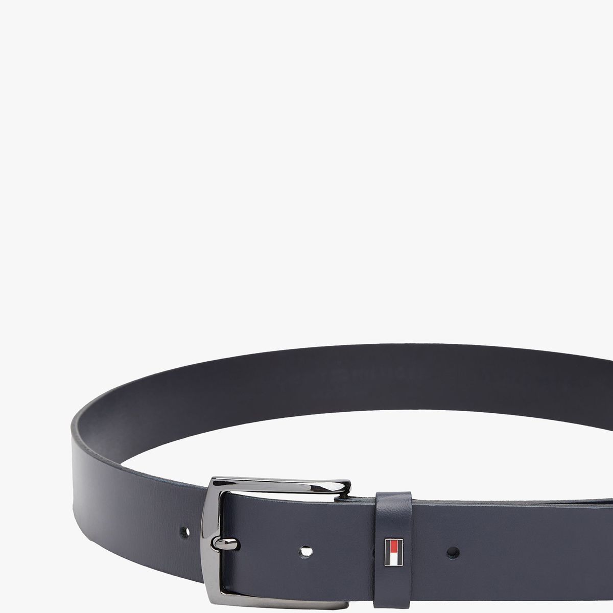 TOMMY HILFIGER - Cinturón Denton De Cuero Azul Tommy Hilfiger