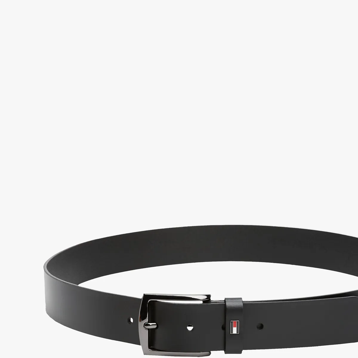 TOMMY HILFIGER - Cinturón Denton De Cuero Negro Tommy Hilfiger