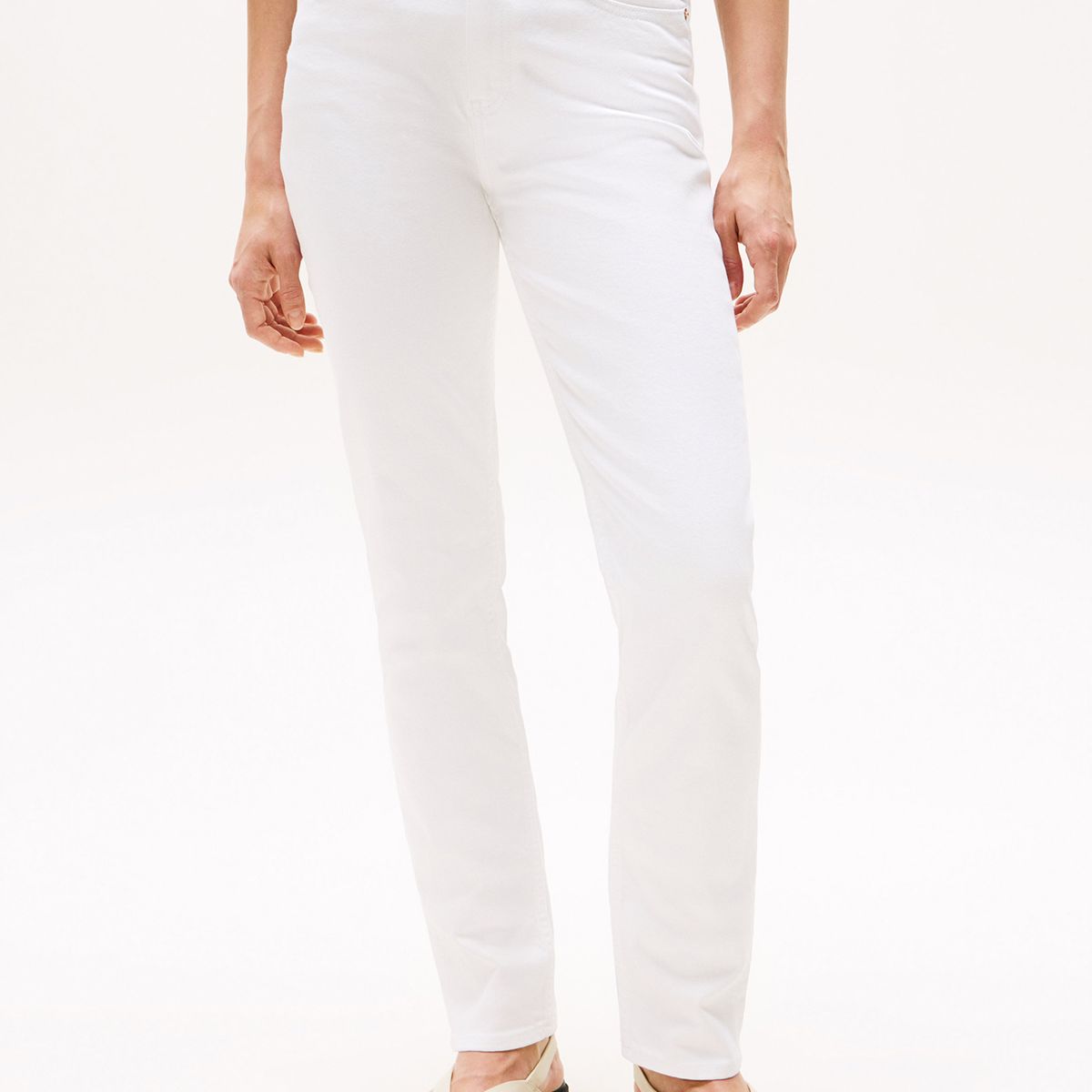 TOMMY HILFIGER - Jeans Denim De Corte Slim Blanco Tommy Hilfiger