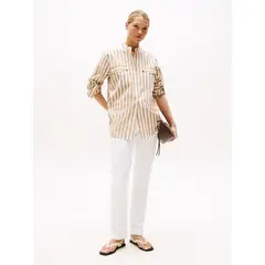 TOMMY HILFIGER - Jeans Denim De Corte Slim Blanco