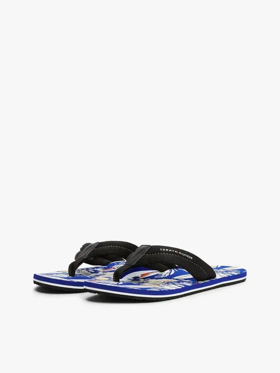 Sandalias Con Surf Print Multicolor