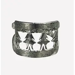 TAETHAI - Anillo plata 925 sin envejecido y con figuras