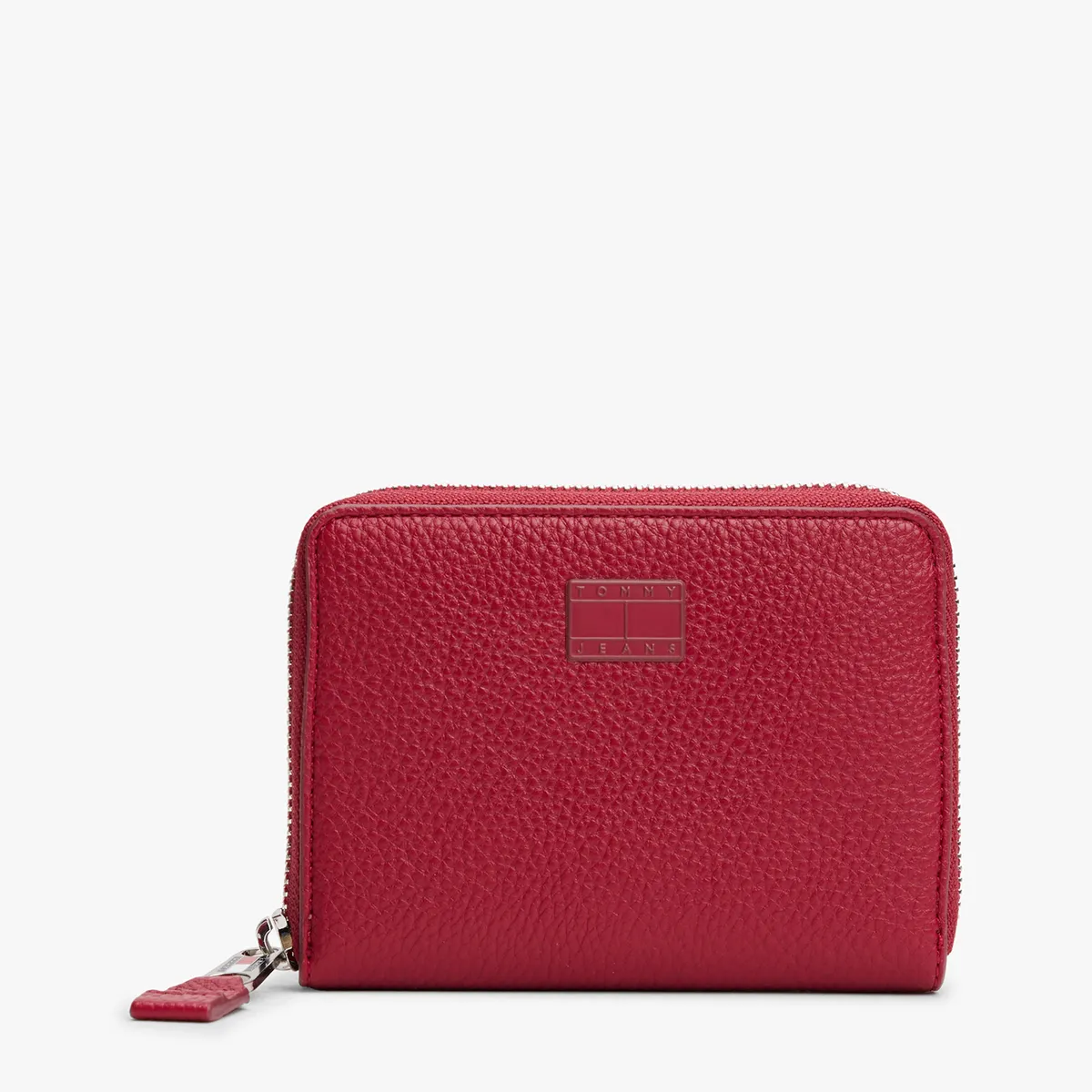 TOMMY HILFIGER - Billetera Must Con Cierre Rojo Tommy Jeans