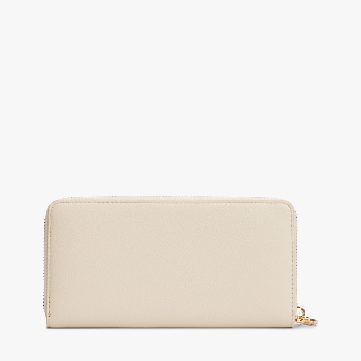 TOMMY HILFIGER - Billetera Monogram Con Cierre Beige Tommy Hilfiger