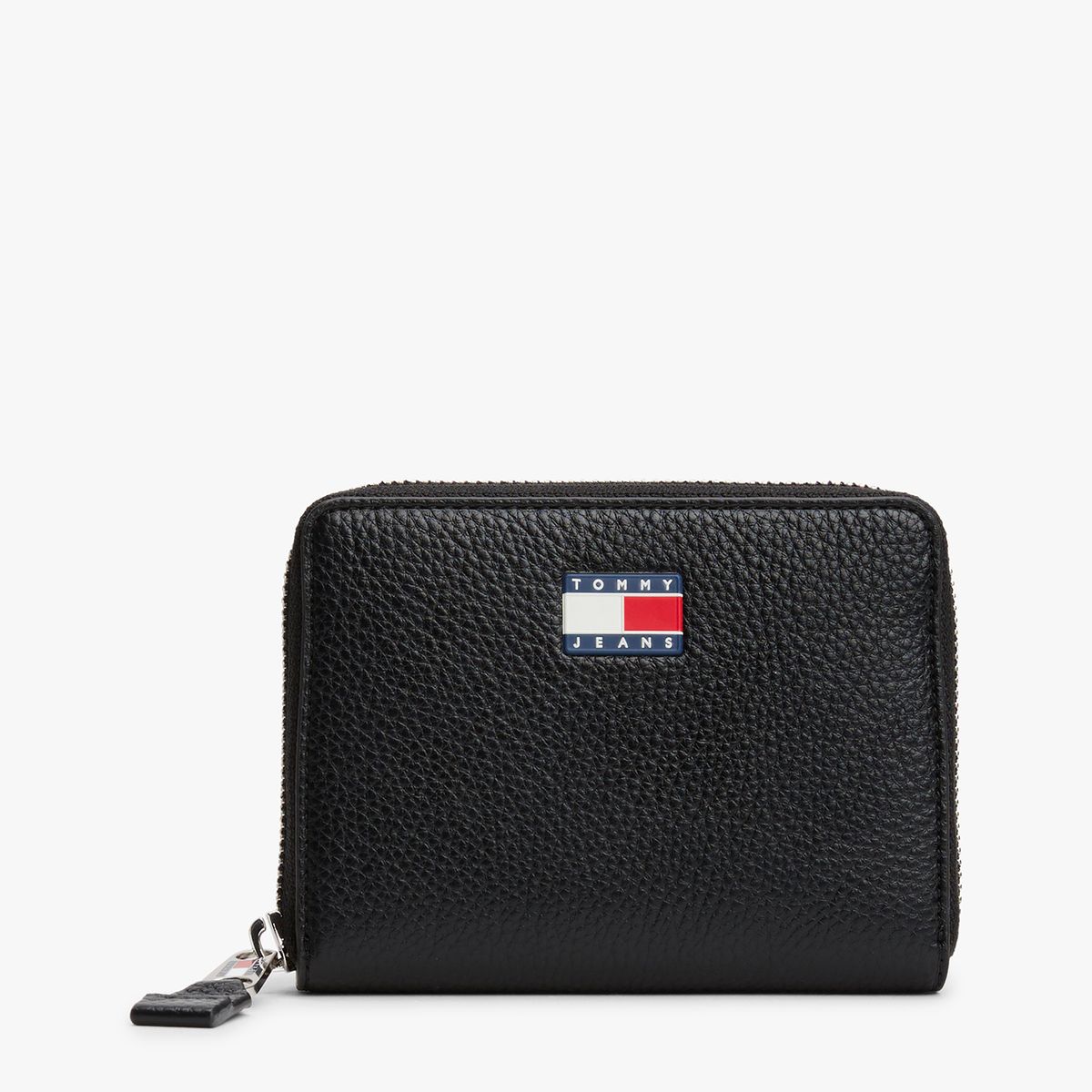 TOMMY HILFIGER - Billetera Must Con Cierre Negro Tommy Jeans