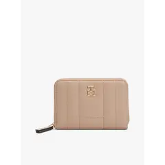 TOMMY HILFIGER - Billetera Feminine Acolchada Beige