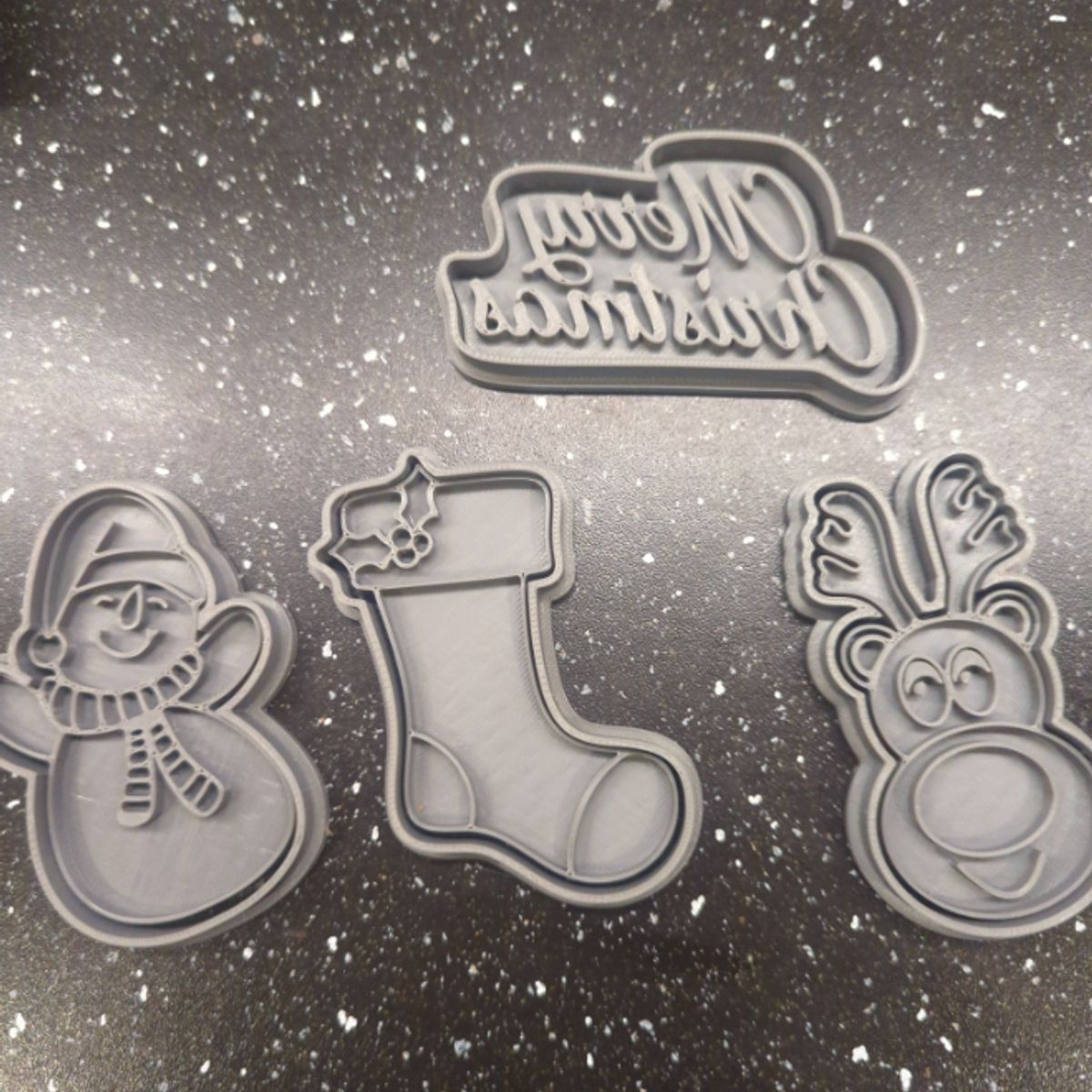 GENERICO - Cortador de galletas - Navidad (pack 4 un)