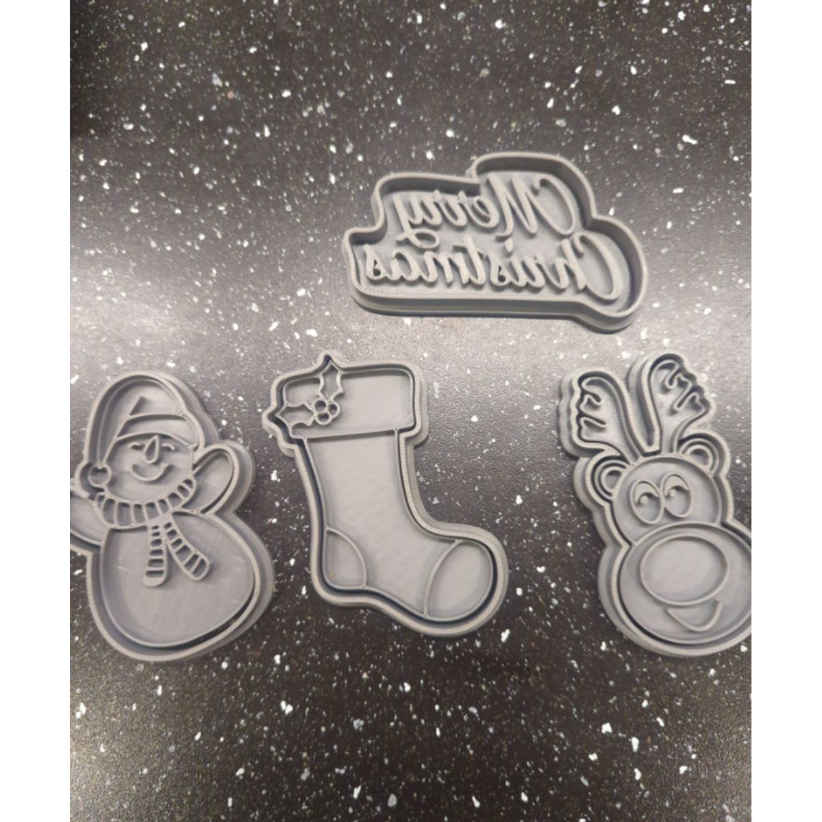 GENERICO - Cortador de galletas - Navidad (pack 4 un)