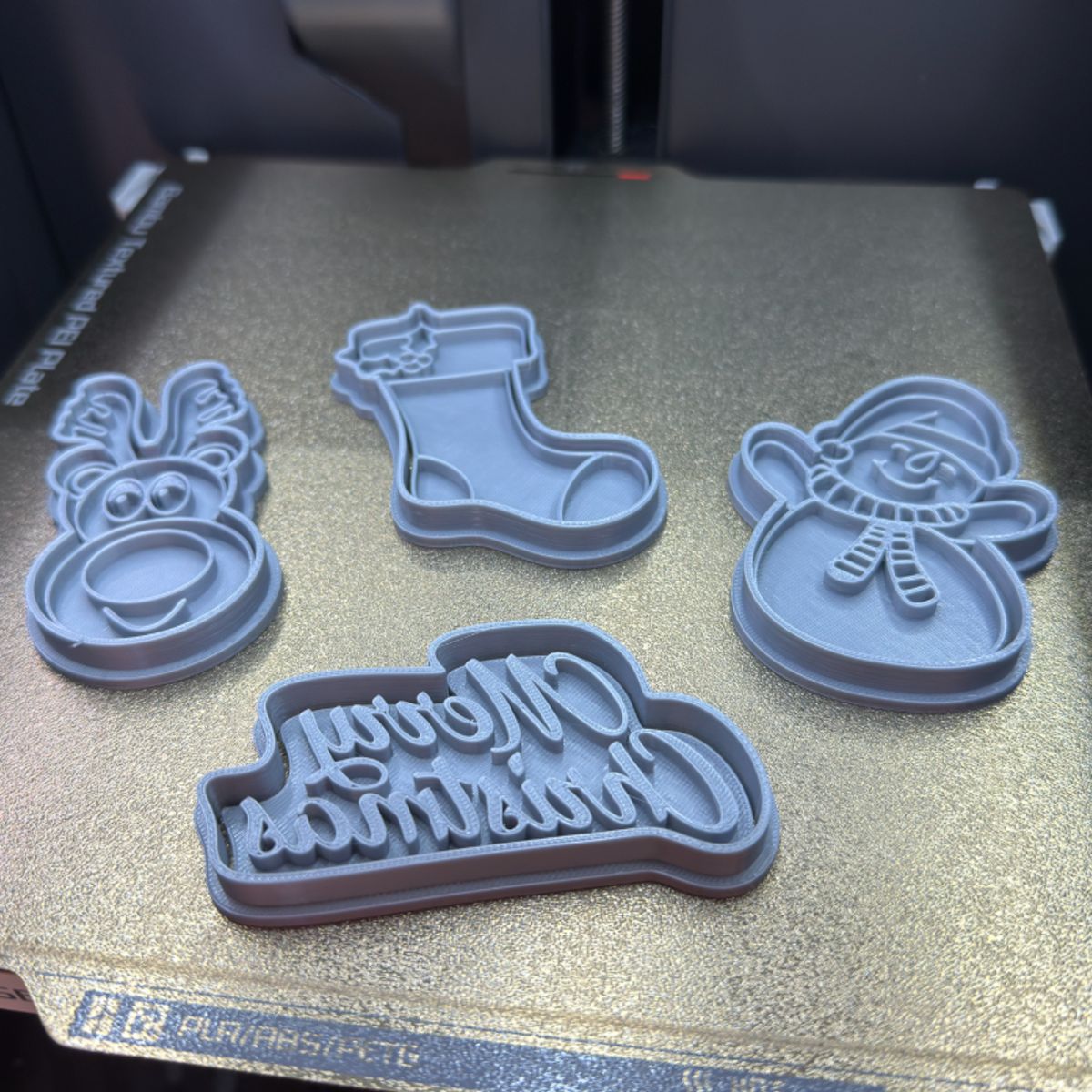 GENERICO - Cortador de galletas - Navidad (pack 4 un)