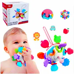 GENERICO - Juego Sensorial Pelota De Dentición Anti estresante Silicona