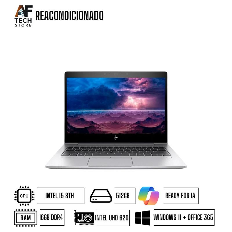 HP - Notebook HP Elitebook 830 G5 I5 Performance (Win11 - Office365) Reacondicionado