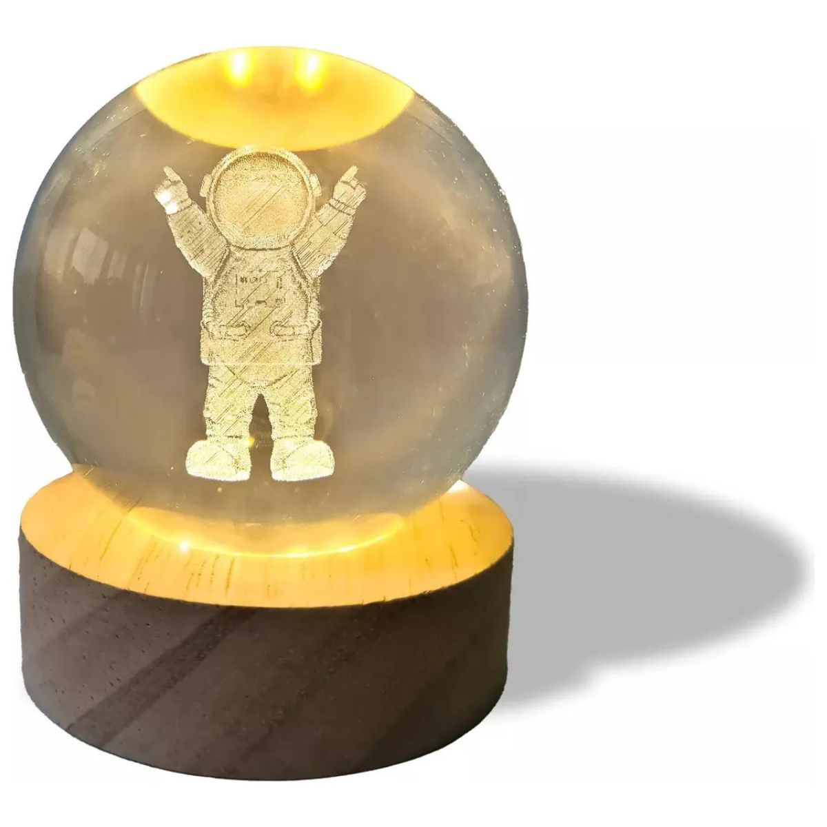 GENERICO - Lámpara Cristal Astronauta Festivo LED