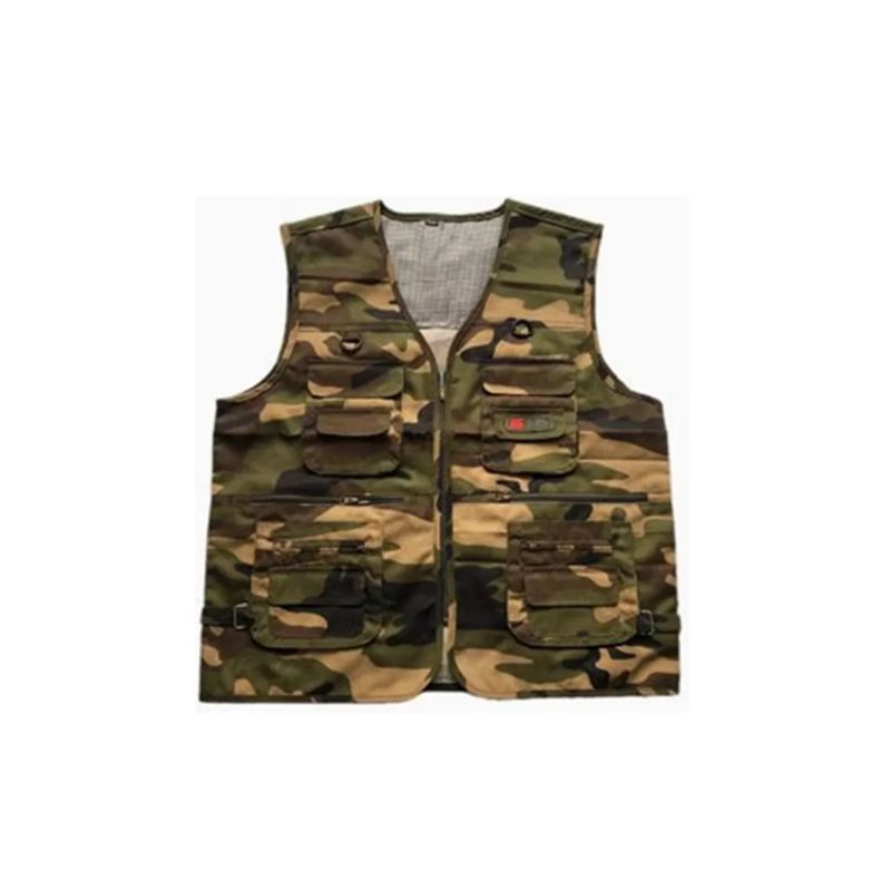 GENERICO - Chaleco para pesca talla L color café