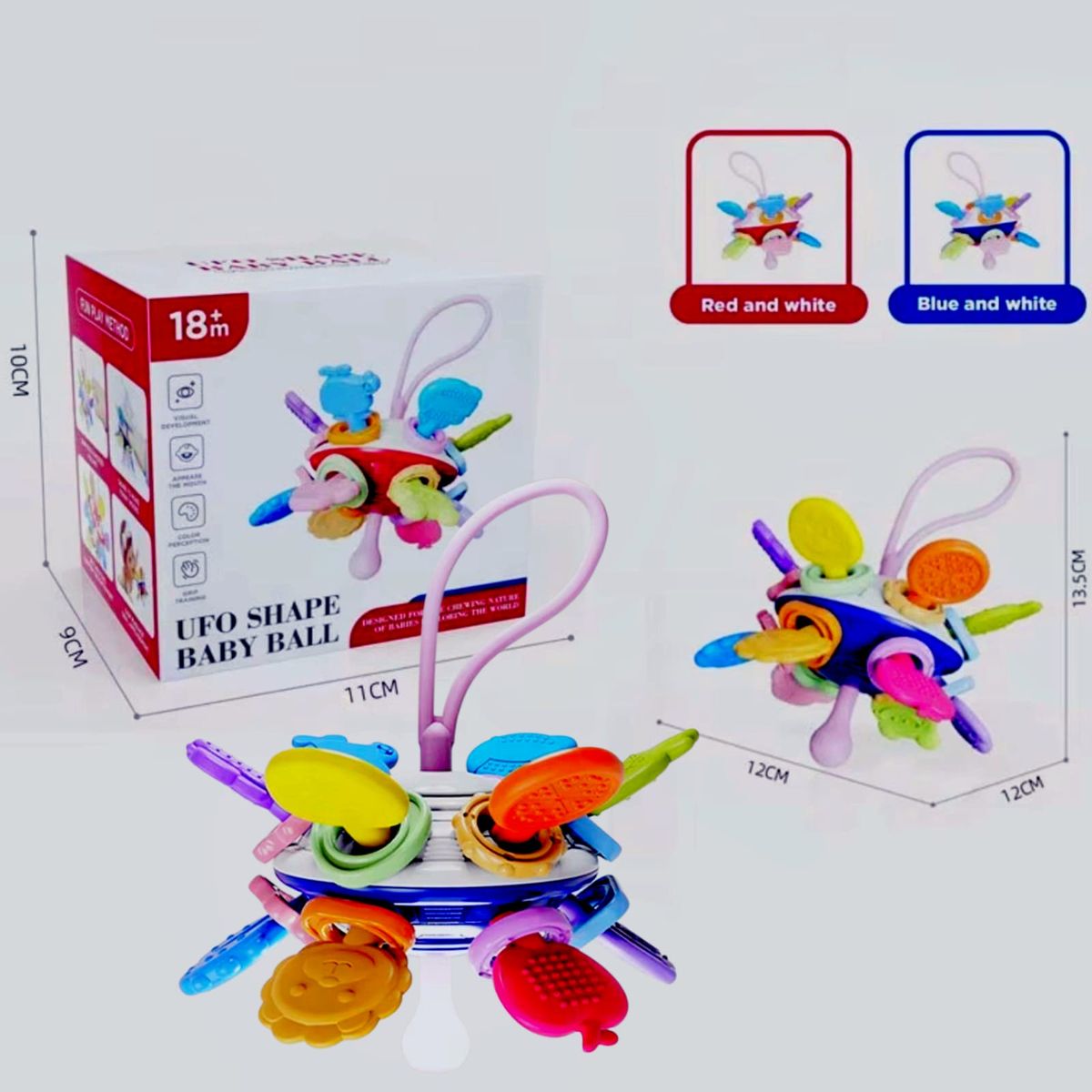 GENERICO - Juego Sensorial Pelota De Dentición Anti estresante Silicona